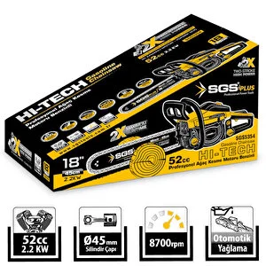 Sgs Benzinli Ağaç Kesme Motoru 52 CC